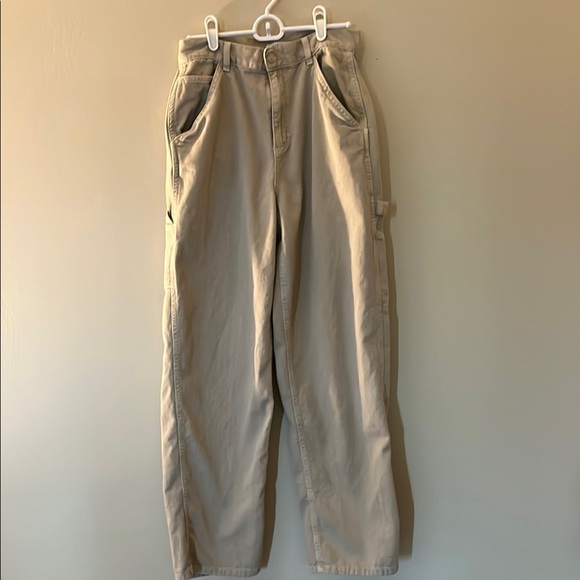 Garage Women's Tan Wide Leg Jeans - Picture 1 of 3